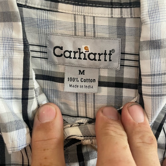 Button down carhartt white with black stripes - Picture 3 of 4